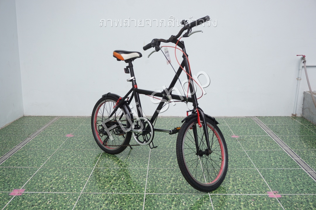 จักรยานพับได้ญี่ปุ่น - ล้อ 20 นิ้ว - มีเกียร์ - สีดำ [จักรยานมือสอง]