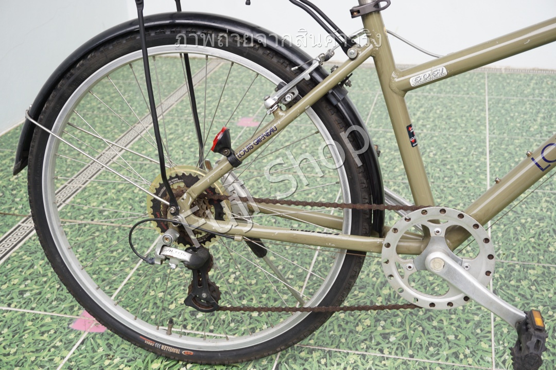 จักรยานแม่บ้านญี่ปุ่น - ล้อ 26 นิ้ว - เกียร์ 7 สปีด - อลูมิเนียม - Louis Garneau TR-II - สีเขียว [จักรยานมือสอง]