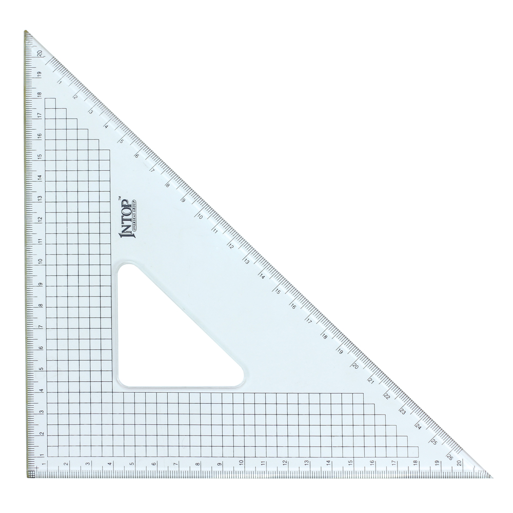 ไม้ฉากสามเหลี่ยมขอบฝังสแตนเลส