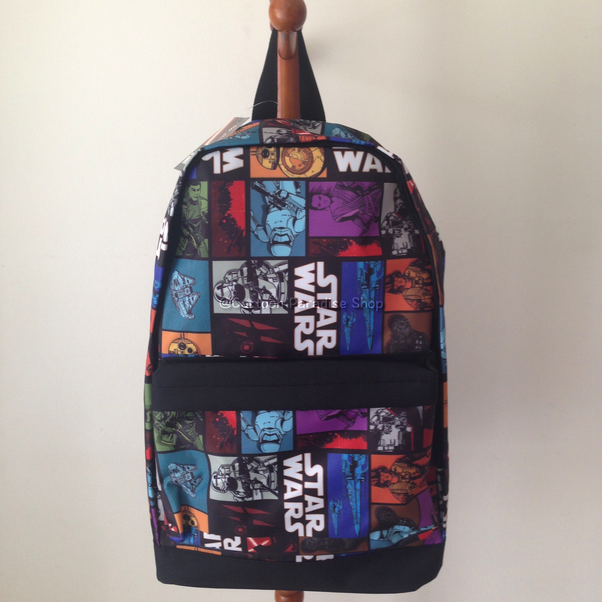 กระเป๋าเป้ 17 นิ้ว สตาร์ วอร์ Star Wars สีดำ Backpack กระเป๋าสะพาย กระเป๋านักเรียน กระเป๋าเป้ กระเป๋าเด็ก