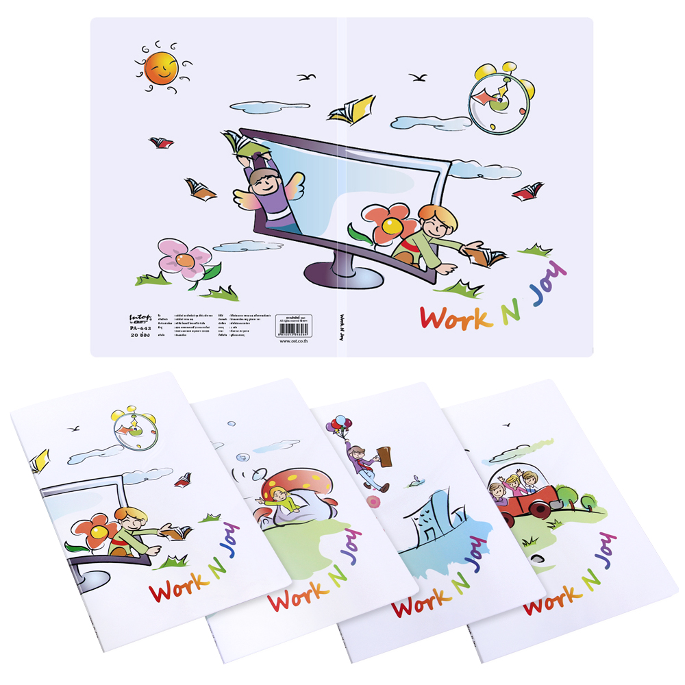 Display Books A4 with Printed Covers Work N Joy Pattern