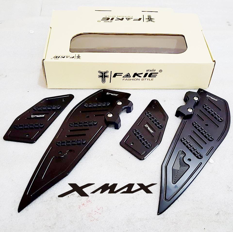 แผ่นรองเท้า YAMAHA X-MAX 300 FAKIE 2ชิ้นราคา1750 ทอง เงิน ดำ แดง
