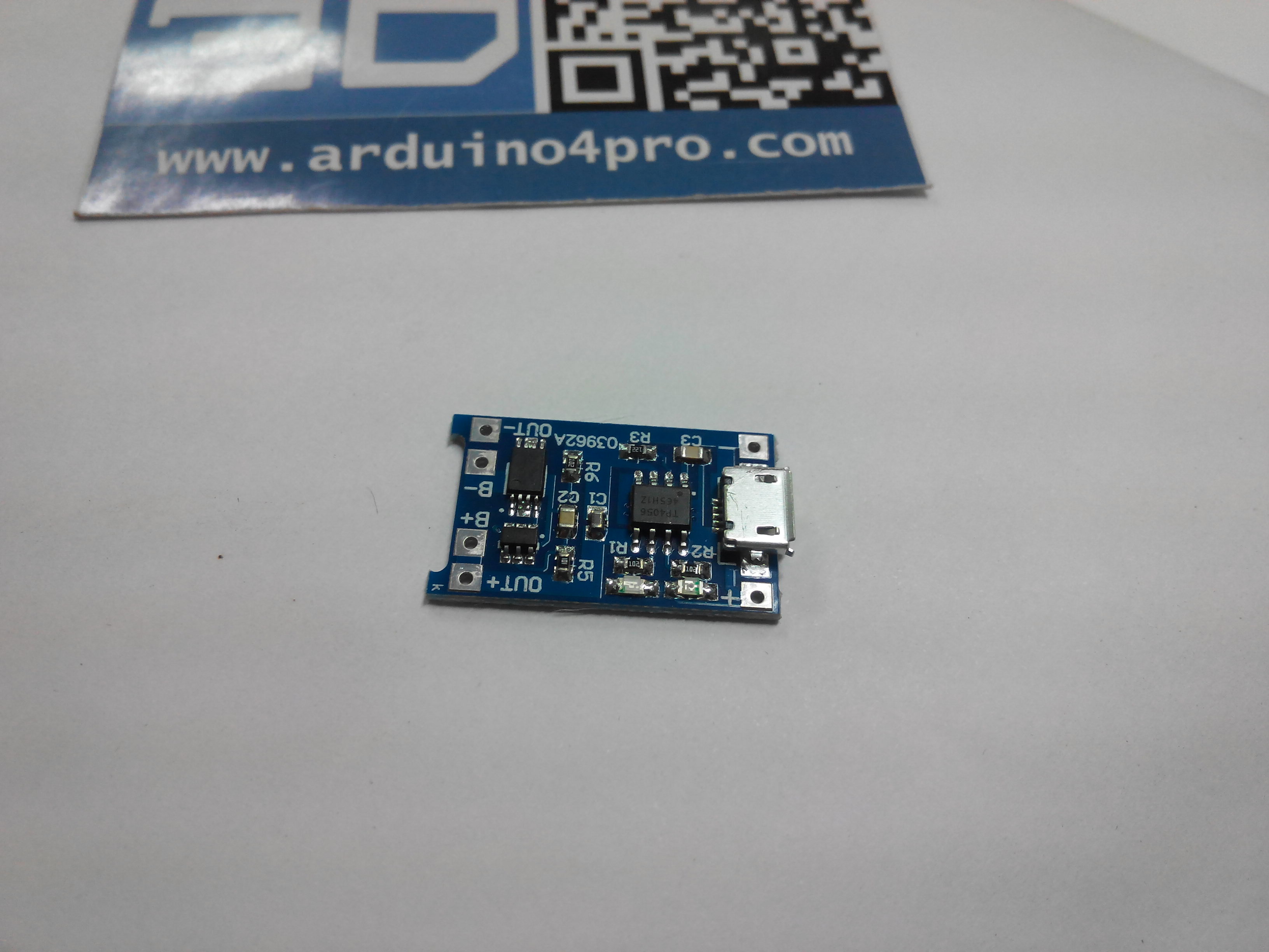 Lithium Battery Charging Board 1A 18650 Micro USB