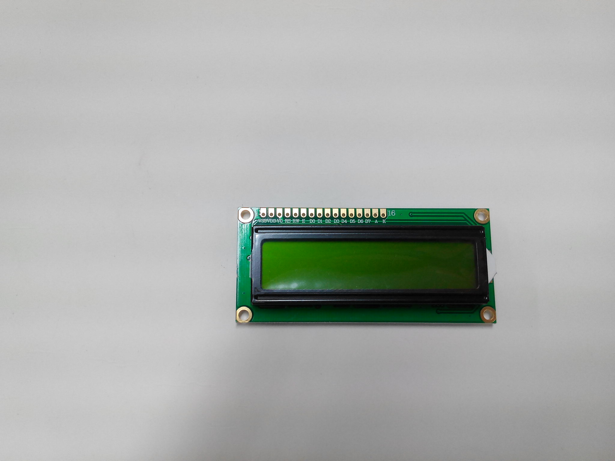 16x2 Character LCD Module Display (Yellow Green)