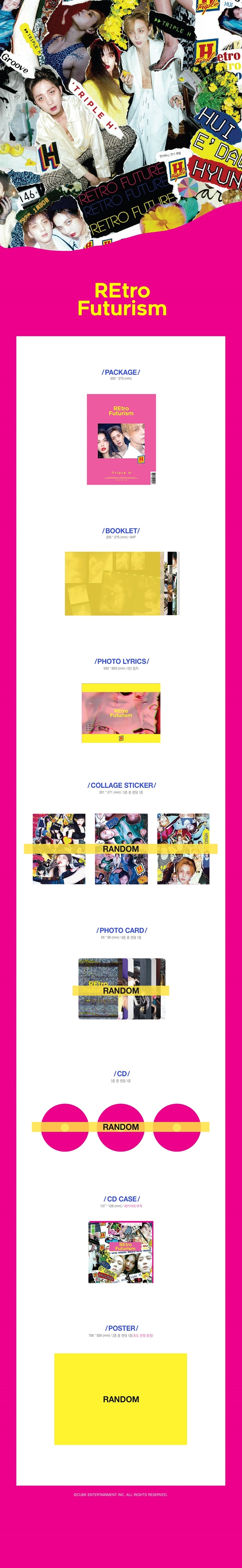 [PRE-ORDER] TRIPLE H - 2nd Mini Album "RETRO FUTURISM"