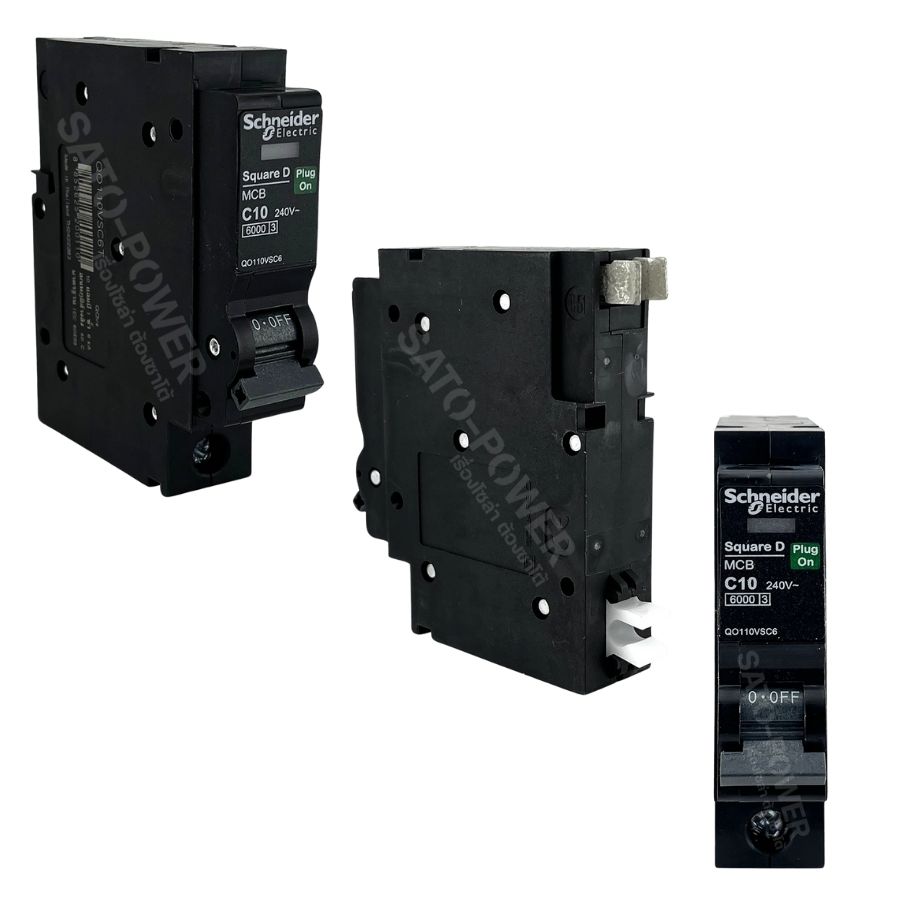Schneider เบรกเกอร์ ลูกเซอร์กิต Plug On แบบเสียบ | 1P 10kA | เชอร์กิตเบรกเกอร์ลูกย่อย MCB