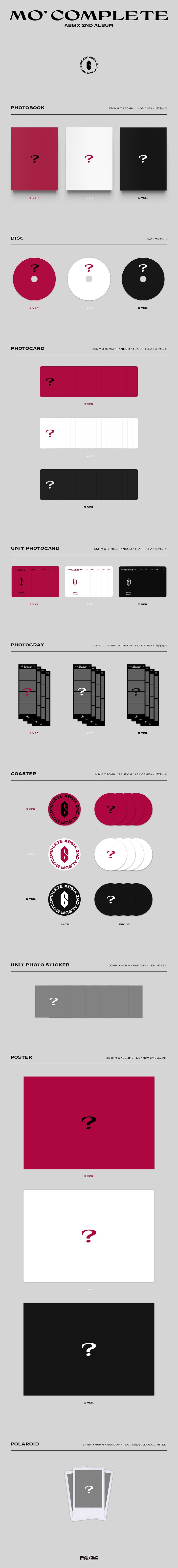 [PRE-ORDER] AB6IX - 2nd Album "MO' COMPLETE"