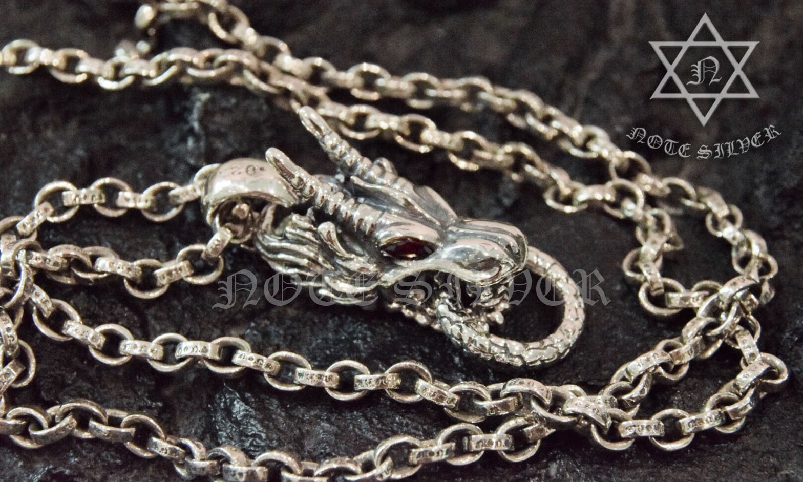 จี้เงินแท้ หัวมังกร Sterling Silver .925 NSPD1768