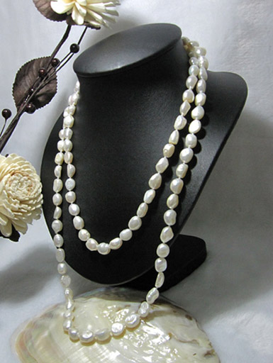 สร้อยคอไข่มุกแท้ บาร๊อกยาว 30 นิ้ว AA++