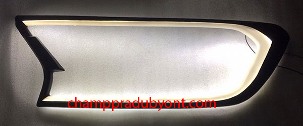 ครอบไฟหน้า FORD RANGER 2015-2018 ดำ มีไฟ