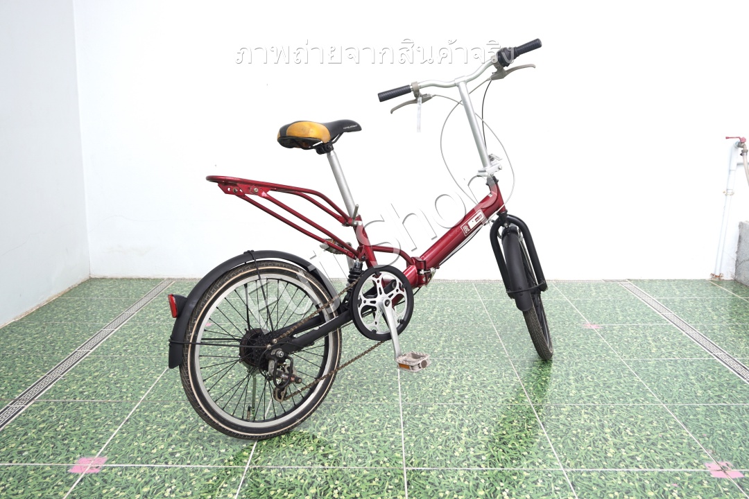 จักรยานพับได้ญี่ปุ่น - ล้อ 20 นิ้ว - มีเกียร์ - มีโช๊ค - สีแดง [จักรยานมือสอง]