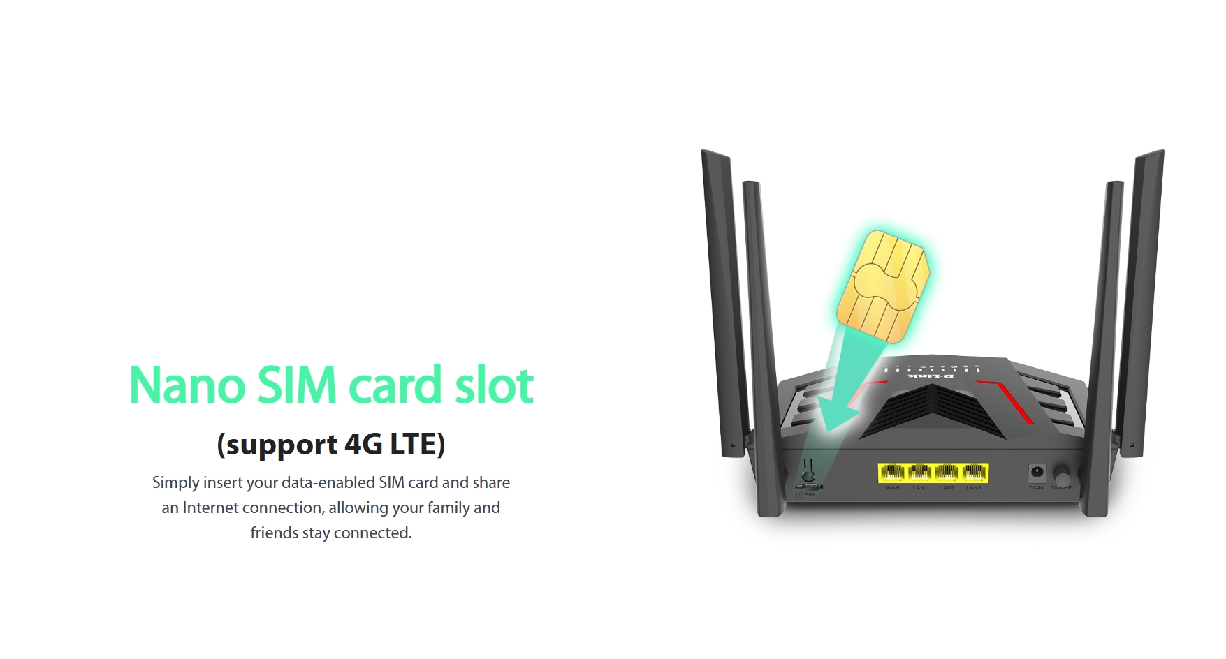 D-LINK DWR-M955X : 4G LTE Wi-Fi 6 AX1500 Gigabit Mobile Router BY BILLIONAIRE SECURETECH DWR-M955X