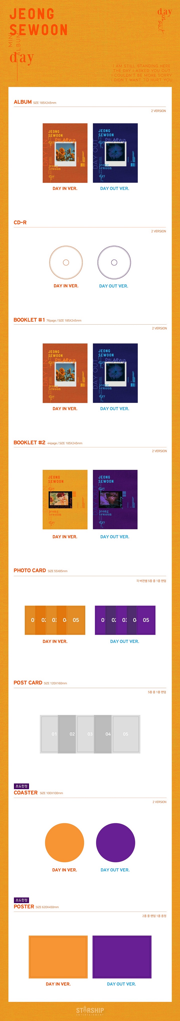 [PRE-ORDER] JEONG SEWOON - 4th Mini Album "DAY"