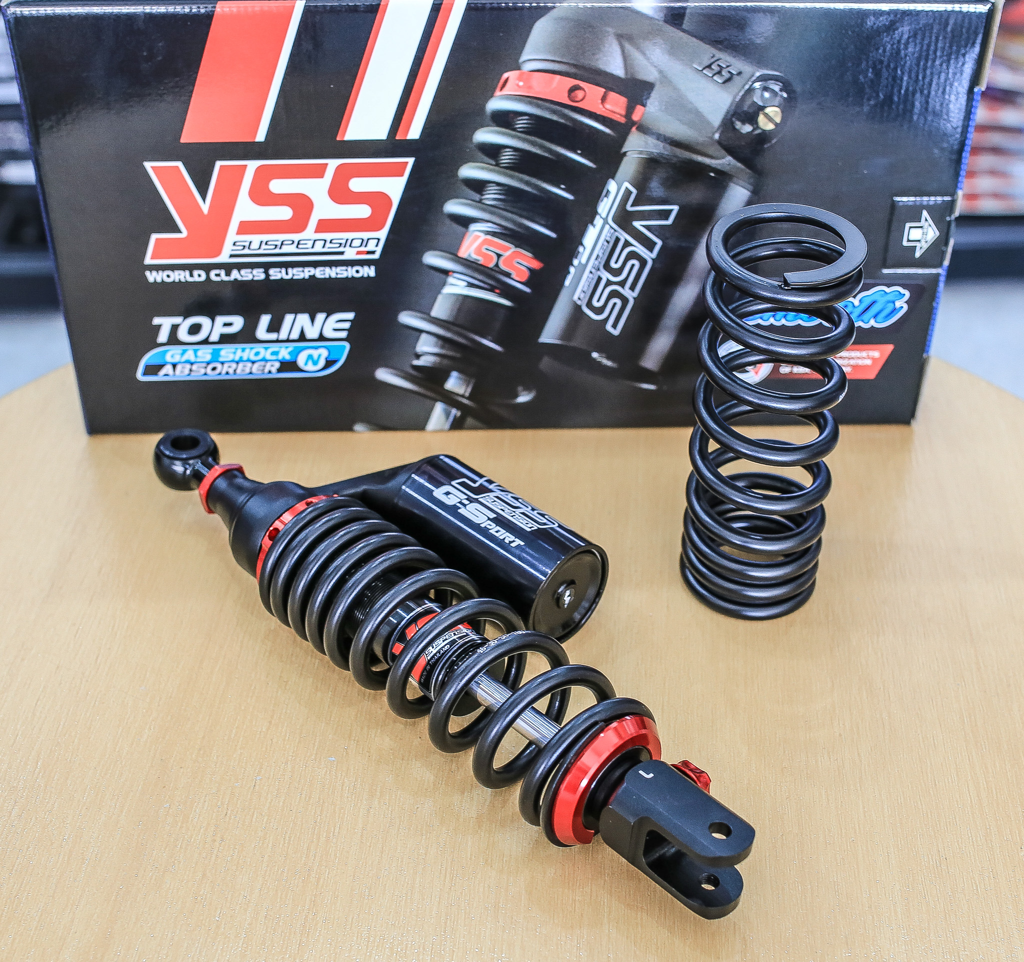 โช็ค YSS HONDA CLICK 125I OG302-330TRL-05-88J BLACK SERIES G-SPORT Smooth ทุกรุ่นแถมสปิงแข็งมาให้ 1ชุด
