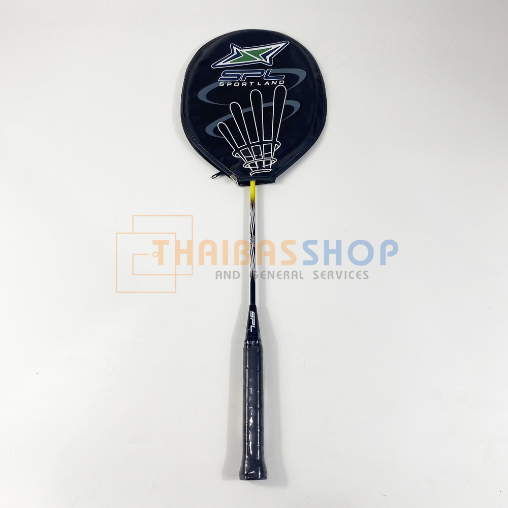 (ของแท้ 100%) ไม้แบดมินตัน ไม้แบด พร้อมซอง SPL Pro 58 สีเหลือง-ดำ