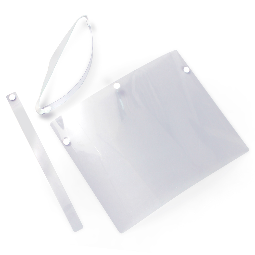 ส่วนประกอบหน้ากากพลาสติกใส ป้องกันใบหน้า JP-035