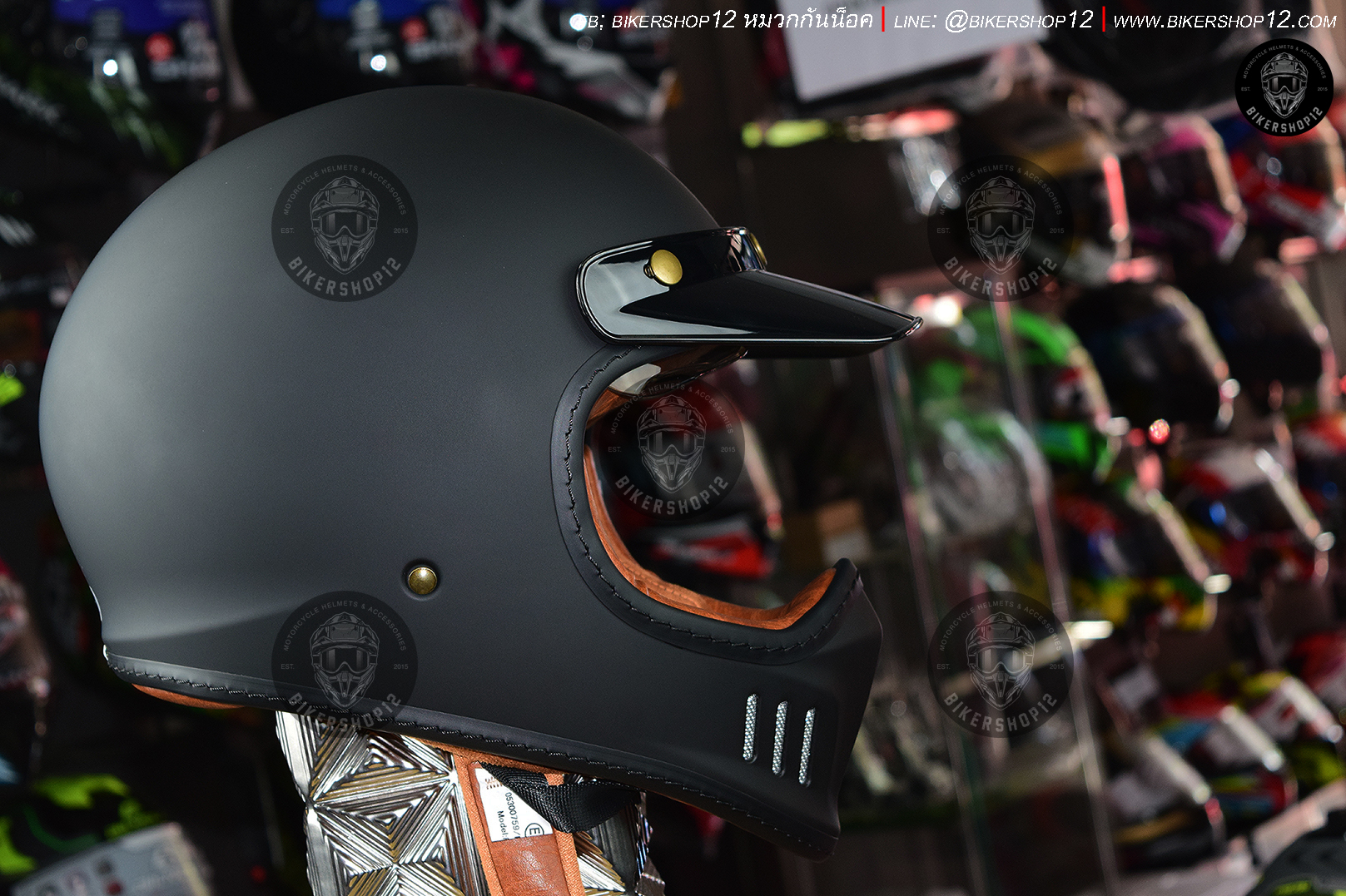 หมวกกันน็อก Bilmola รุ่น RX100 สี ดำด้าน