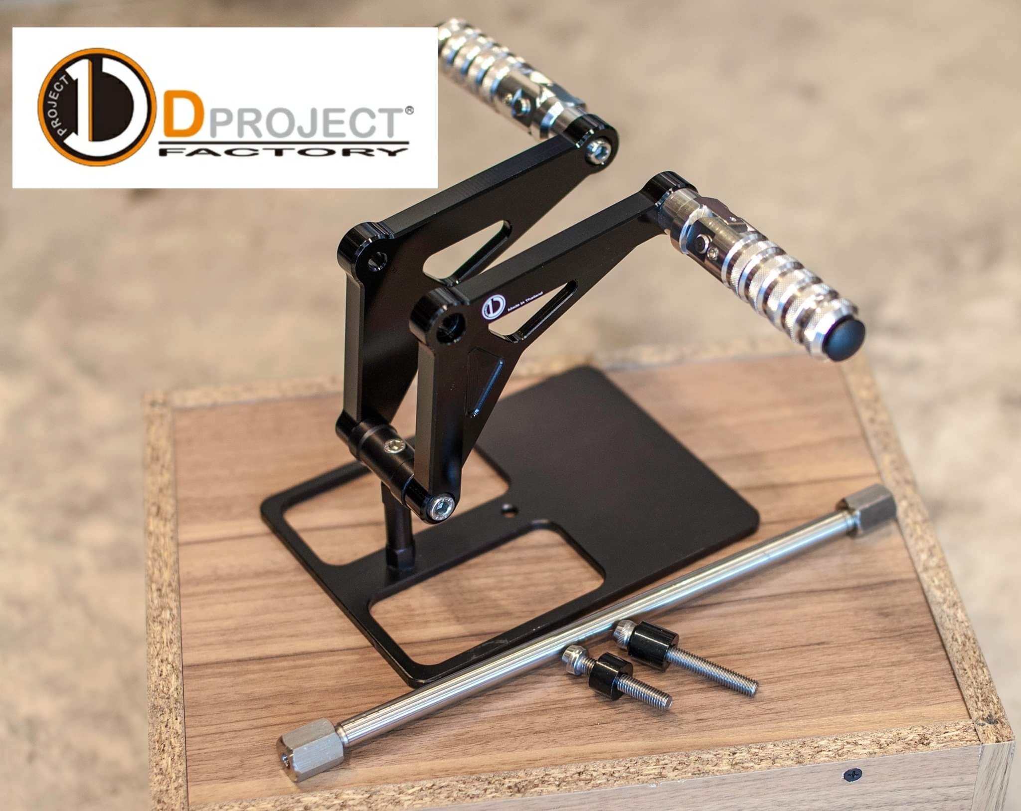 พักเท้าคนซ้อนDproject V. 2 HONDA MONKEY 125 สีแดง-สีเงิน-สีดำ