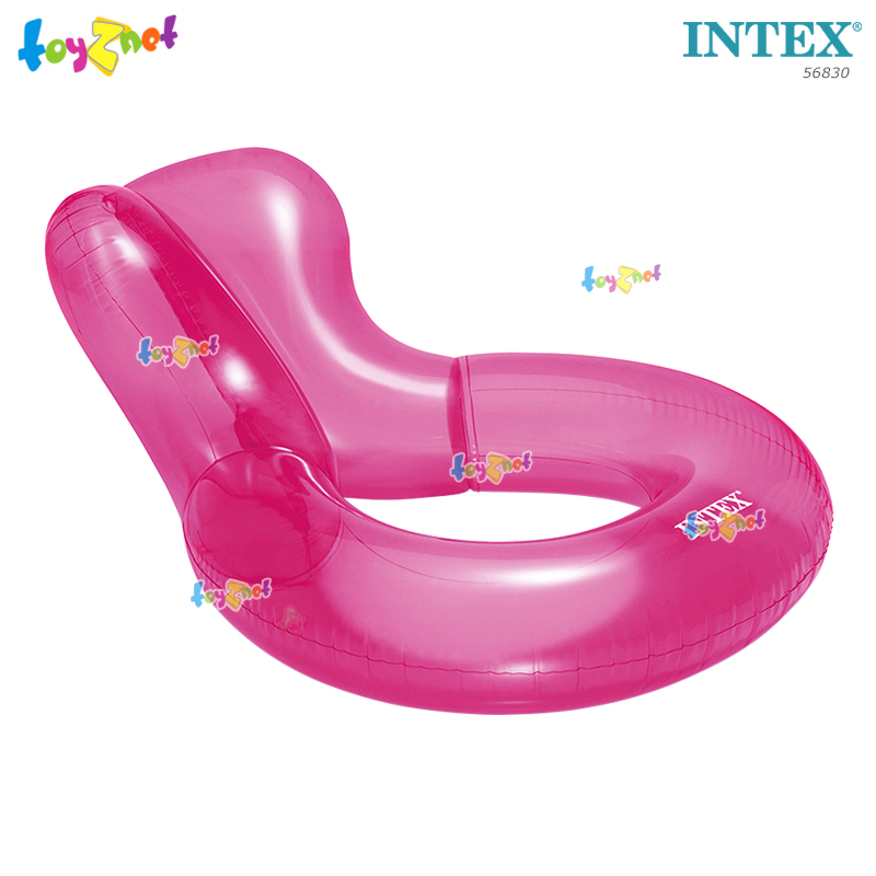 Intex ส่งฟรี ส่งฟรี แพยาง เป่าลม เล้าน์จ กลมใส สีชมพู รุ่น 56830