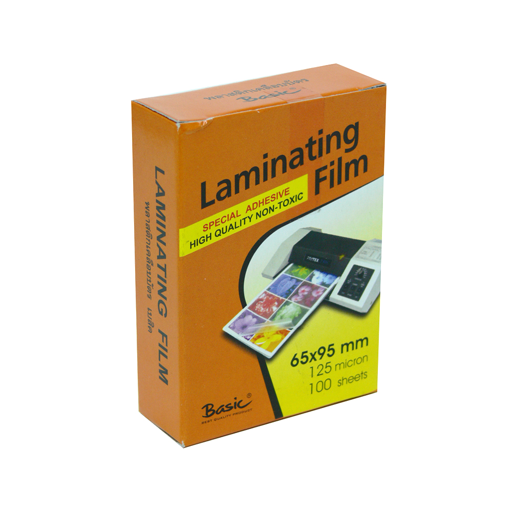 พลาสติกเคลือบบัตร 6.5x9.5ซม. หนา 125ไมครอน Basic