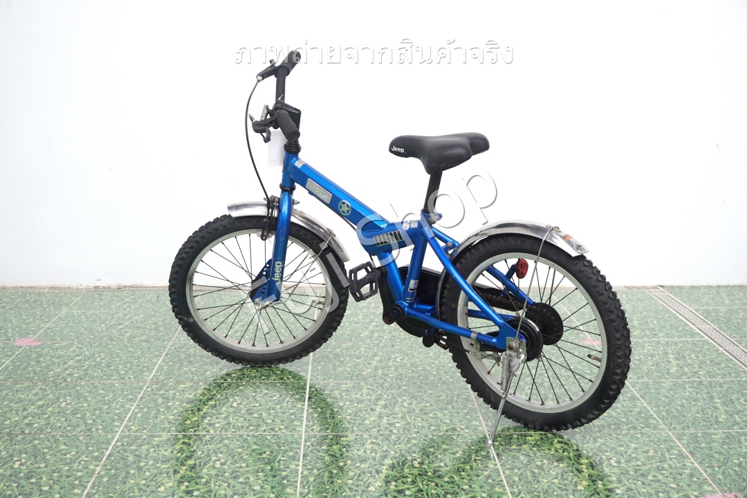จักรยานเด็กญี่ปุ่น- ล้อ 18 นิ้ว - ไม่มีเกียร์ - Jeep - สีน้ำเงิน [จักรยานมือสอง]