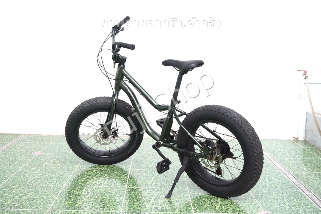 จักรยานญี่ปุ่น - ล้อ 20 นิ้ว - มีเกียร์ - อลูมิเนียม - Calle - สีเขียว [จักรยานมือสอง]