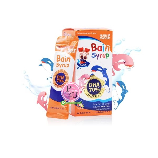 Bain Syrup เบน ไซรัป (แบบซอง15มล. x 10 ซอง)