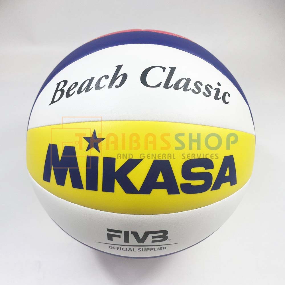 (ของแท้ 100%) วอลเลย์บอล Mikasa BV552C วอลเลย์บอลชายหาด หนังเย็บ TPU Soft Cover มาตรฐาน FIVB