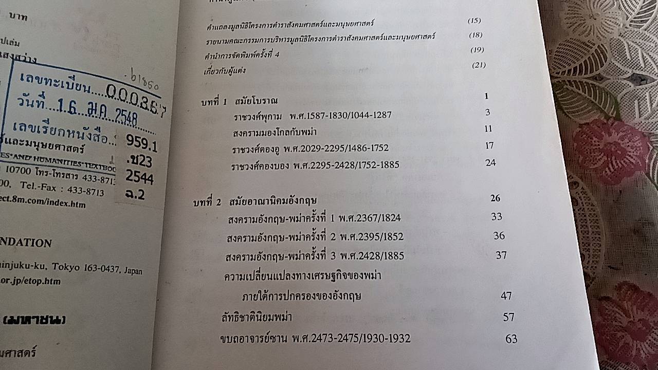พม่า ประวัติศาสตร์และการเมือง