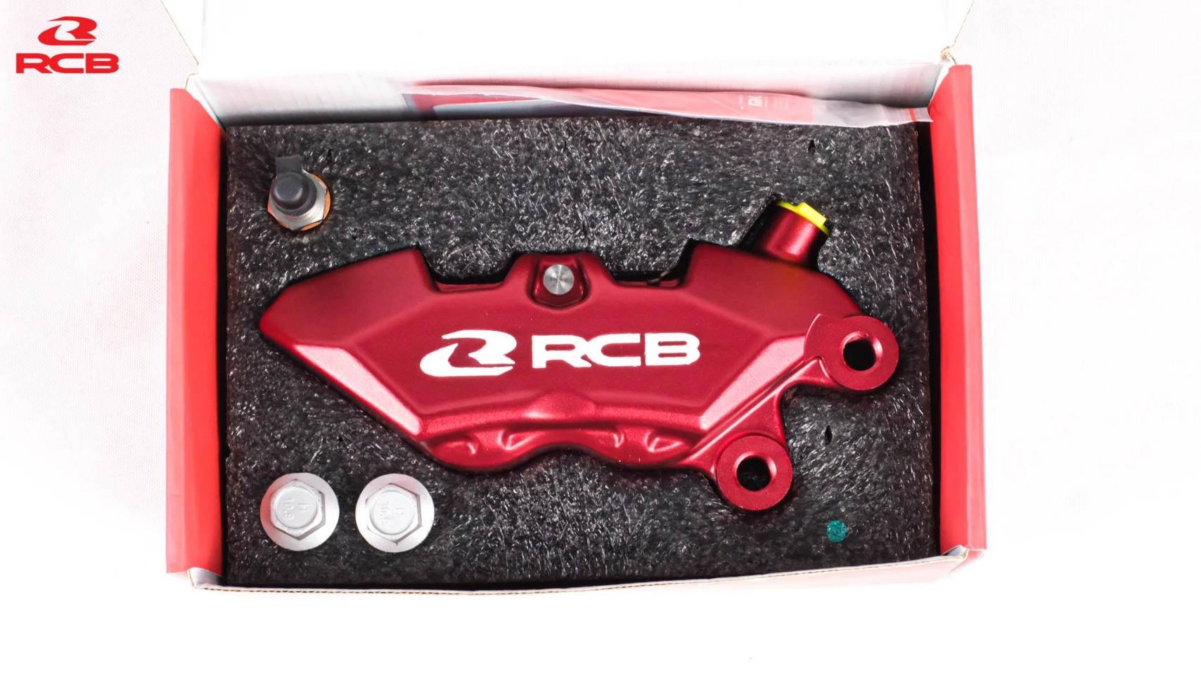 Caliper R1 Series 4Piston✨ ✅ ผลิดโดยวิธีแบบ FORGED ✅ 4พอท ลูกสูบ2ขนาด 34mm x 30mm ✅ ทำสีแบบ Anodise ✅ น้ำหนักเบา , ทนทานกว่าAluminium ธรรมดา Color : แดง,ดำ,ทอง,น้ำเงิน