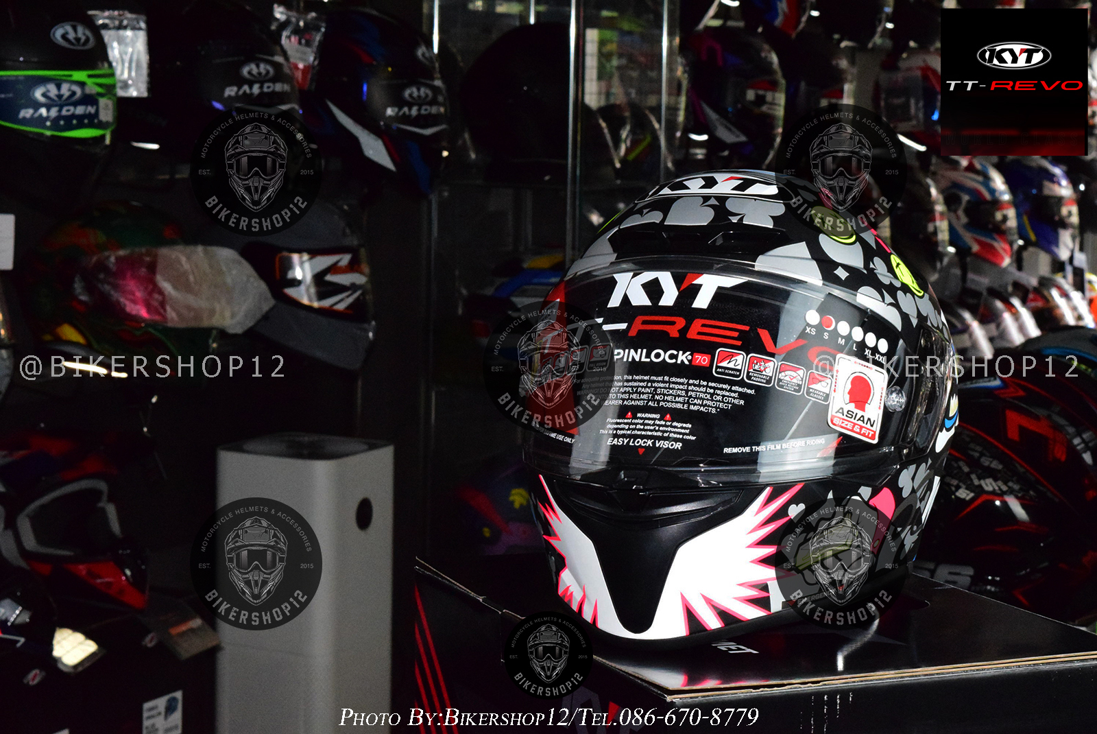 หมวกกันน็อคKYT รุ่น TT-REVO RICCARDO ROSSI