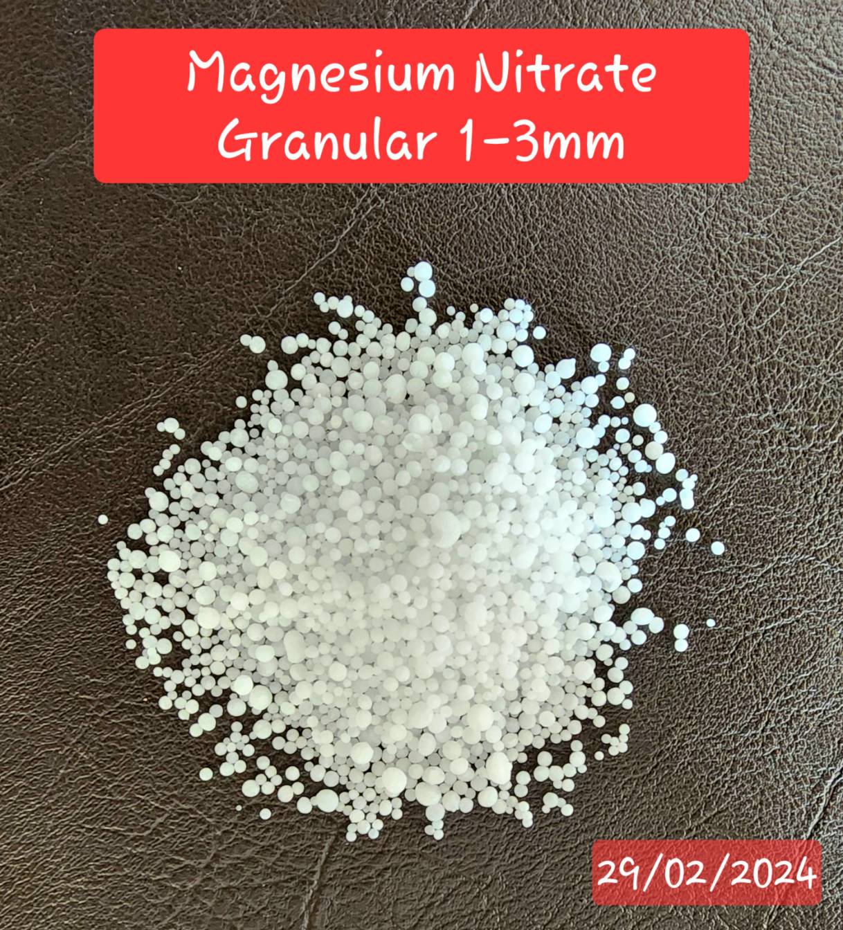 MgNO3 Magnesium Nitrate Hexahydrate 10-0-0 แมกนีเซียมไนเตรท 10-0-0+15MgO บรรจุ 25 กิโลกรัม
