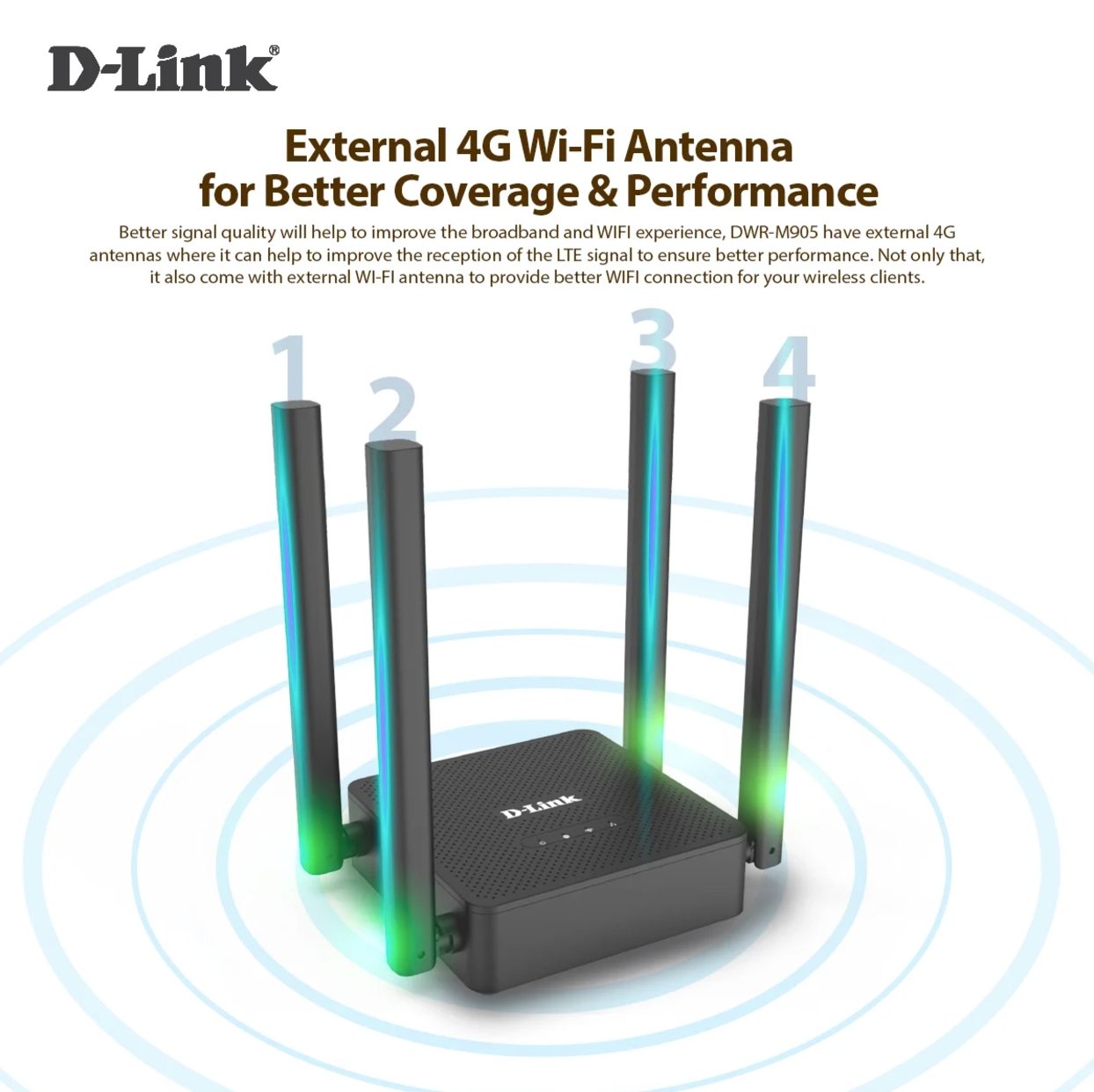 D-LINK DWR-M905 : Wireless N300 4G Router BY BILLIONAIRE SECURETECH DWR-M905