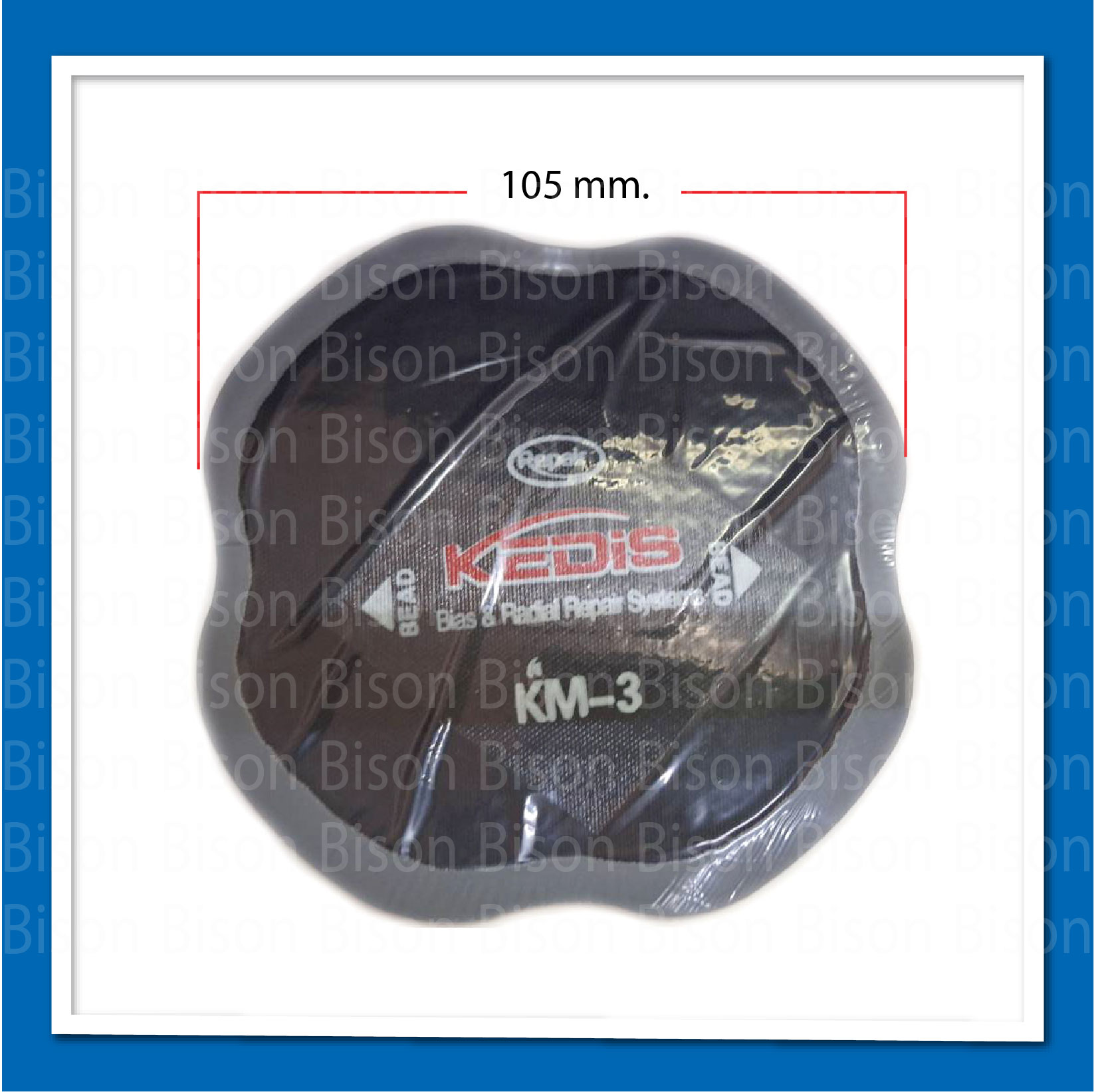 แผ่นปะยางรถบรรทุก แบบปีกผีเสื้อ ขนาด 105 มิล Kedis KM-3