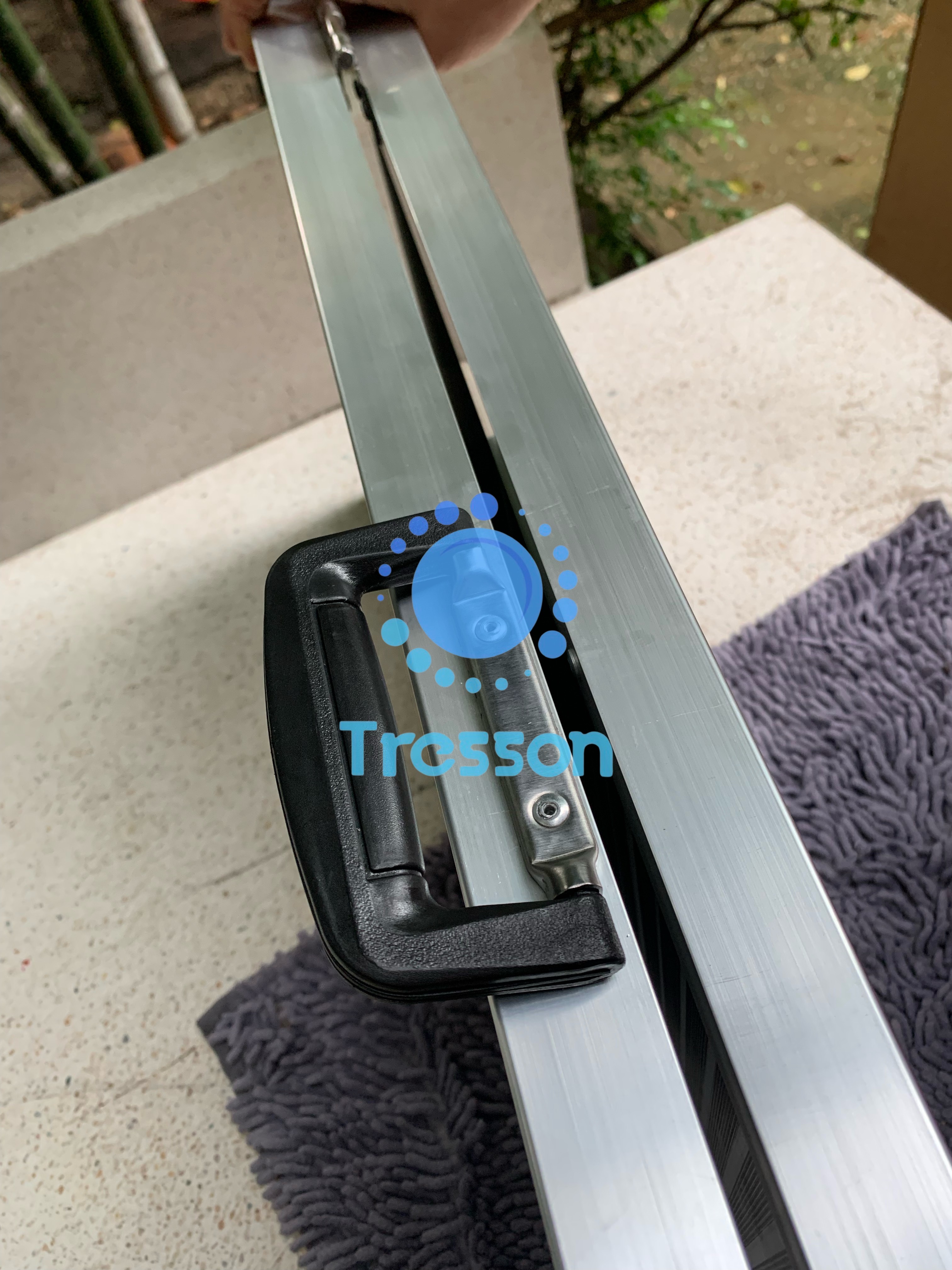 ทางลาดรถเข็นอลูมิเนียม รุ่นประหยัด ยาว3ฟุต กว้าง73ซม.นน.7.85 kg พกพา พับได้ ใช้ได้กับความสูงถึง26ซม.รับนน.275 kg