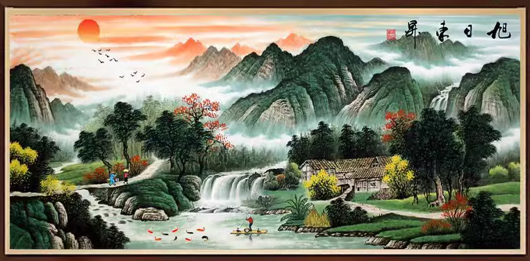 view-2003 *สินค้าหมด* ชุดภาพติดคริสตัลกลม ลายกลางป่าใหญ่ (งานติดเต็มภาพ คริสตัลเม็ดกลม) ขนาด 120*50 ซม.ผ้าแคนวาสลงผังลายเต็ม คริสตัลกลม 32 สี อุปกรณ์ในการติดครบชุด
