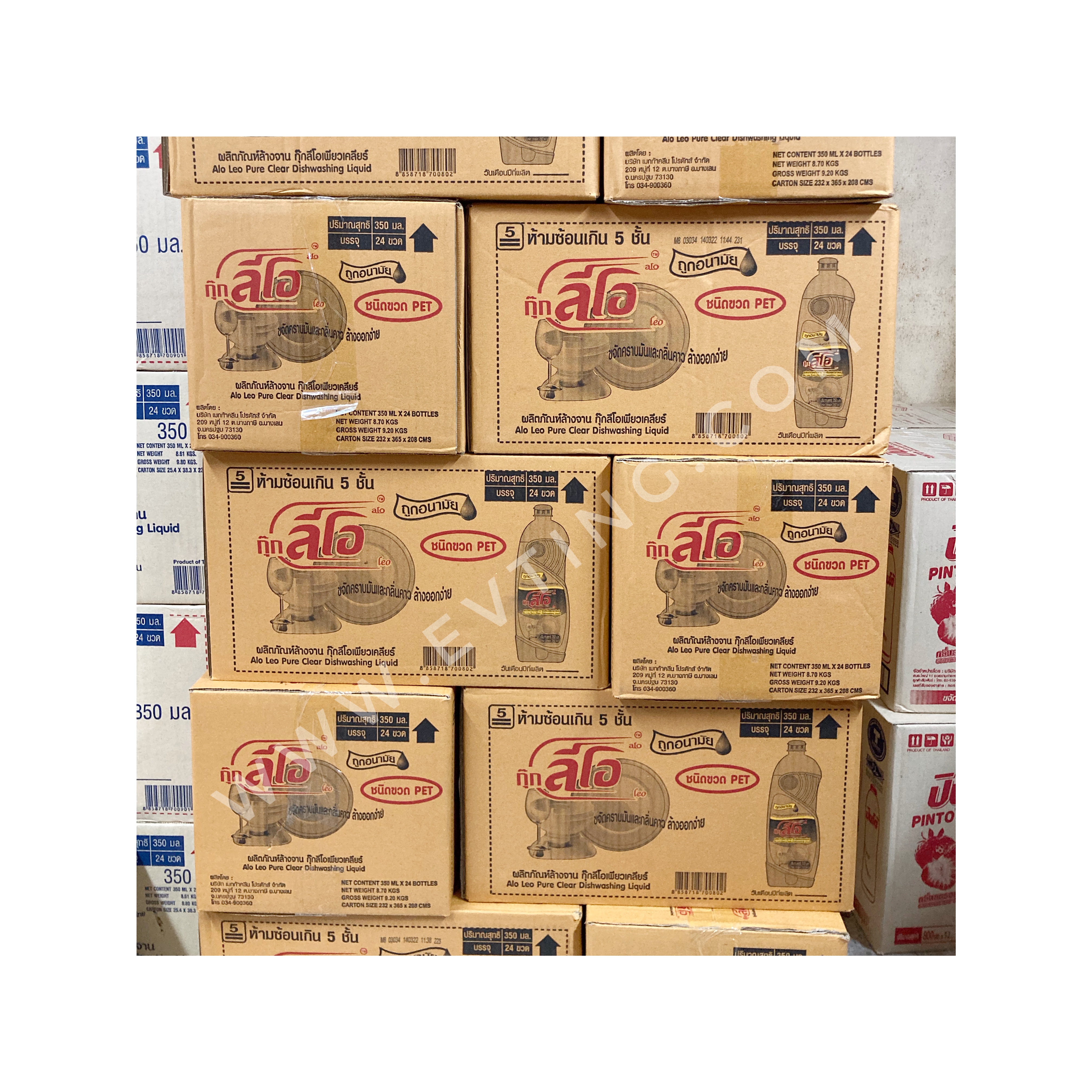 ล้างจาน.กุ๊กลีโอ 350cc ขาว(ลัง)1*24