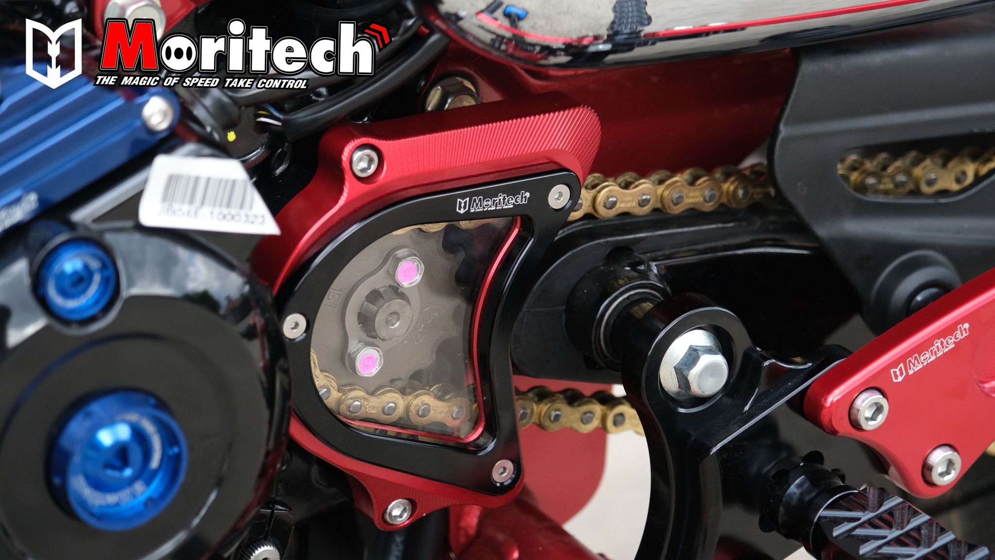 ฝาครอบสเตอร์หน้า CNC รุ่น : MONKEY-125 (5เกียร์) / DAX-125 Moritech