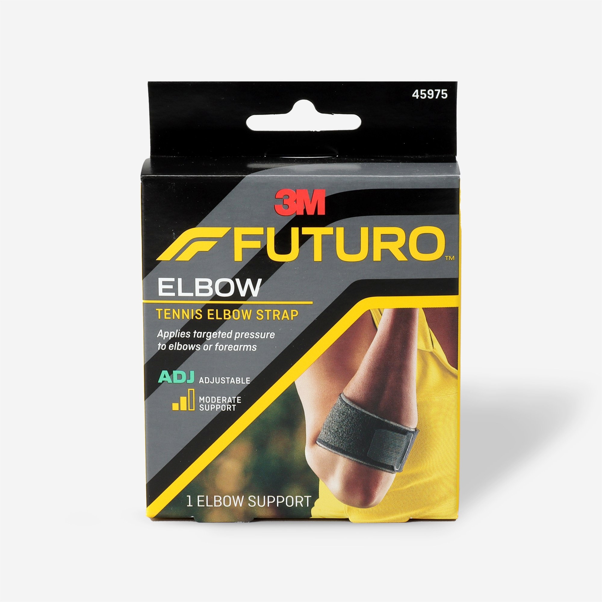 FUTURO Sport Tennis Elbow Strap Support ADJ ฟูทูโร่ พยุงกล้ามเนื้อแขนท่อนล่าง ADJ ปรับกระชับได้ (1กล่อง/1ชิ้น)