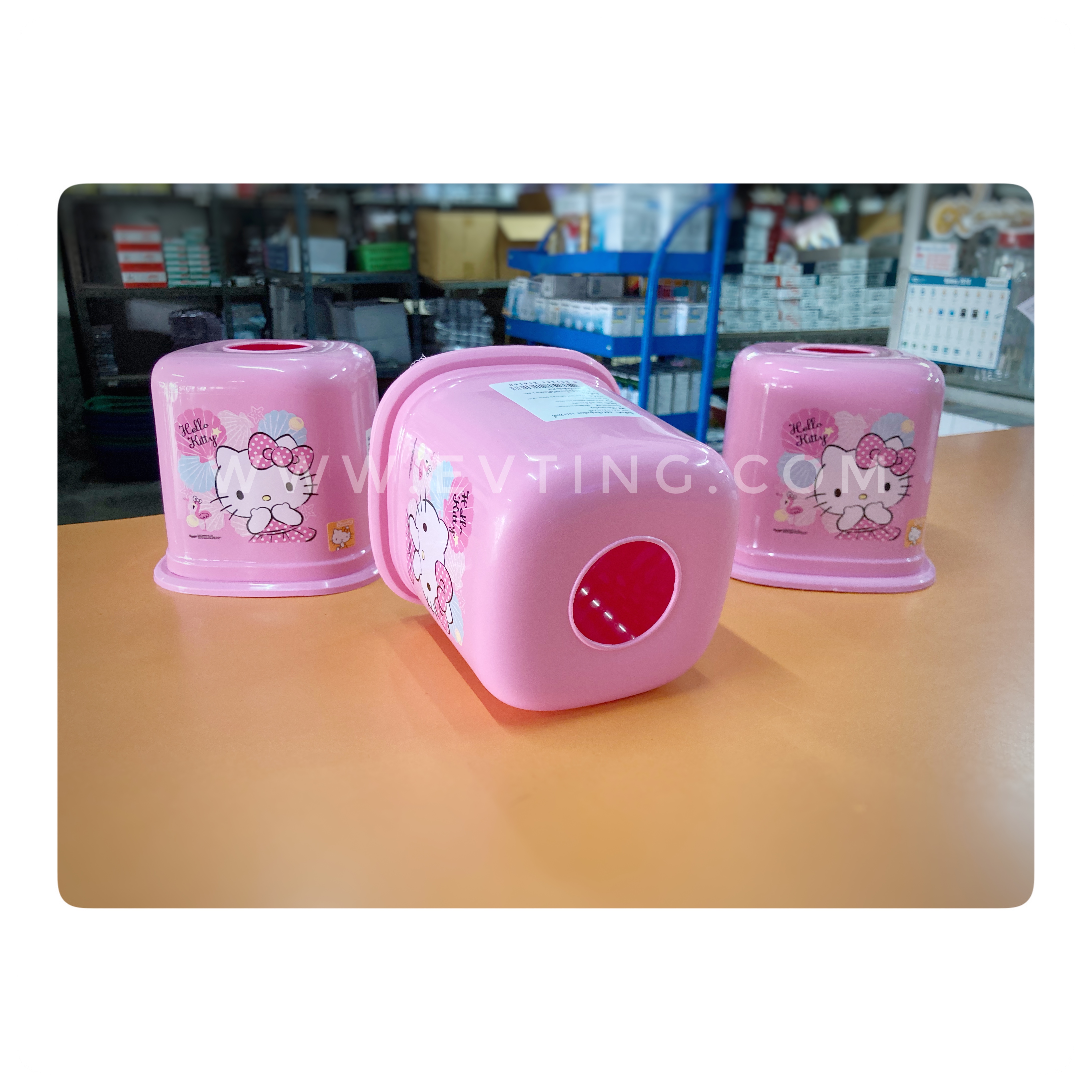 กล่องทิชชูเหลี่ยม No.1616 ลายคิตตี้ (JCP)