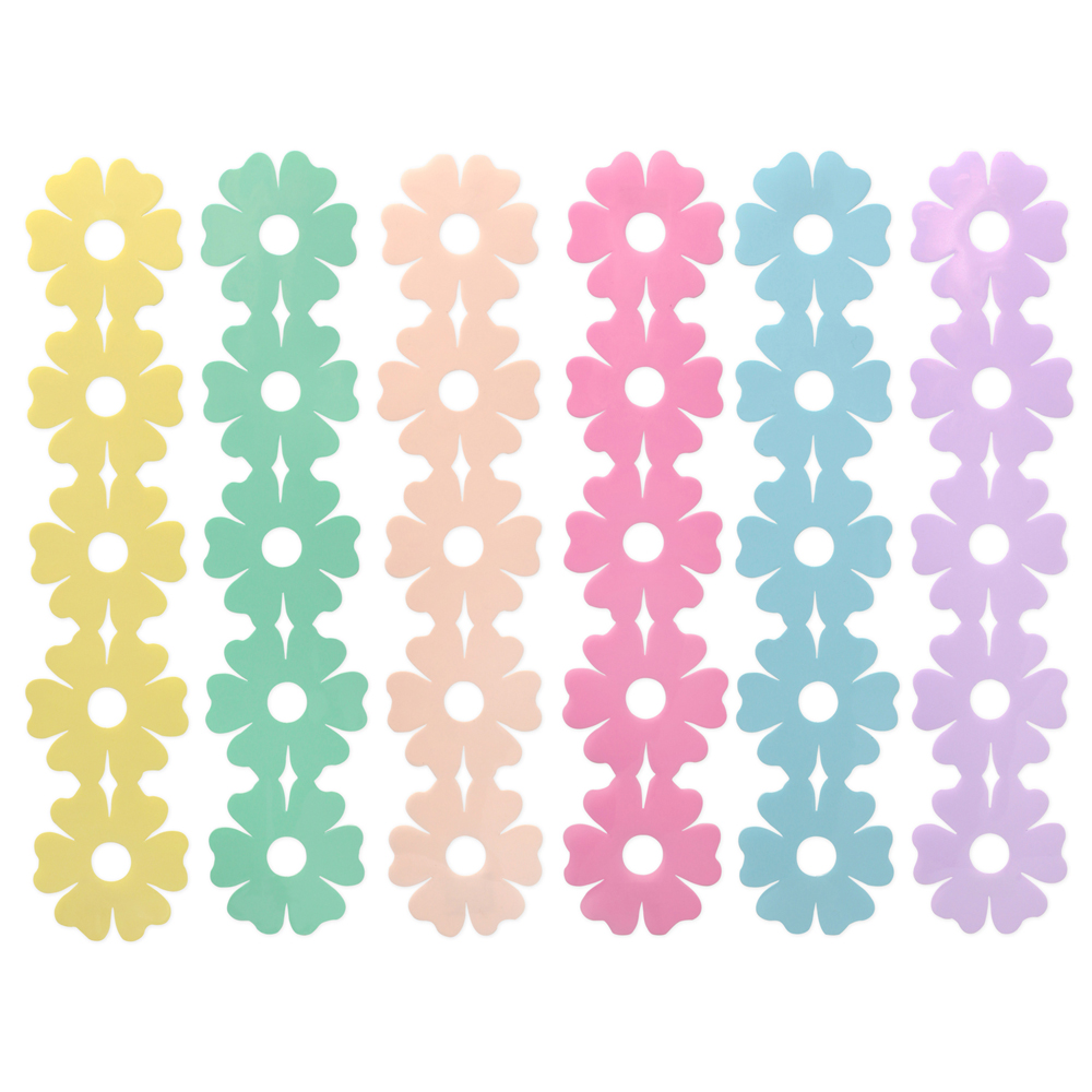 ลายแต่งบอร์ด ลายดอกไม้ PR-703 คละสีพาสเทล
