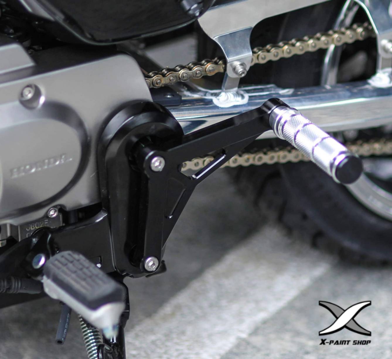 พักเท้าหลัง Dproject HONDA MONKEY 125 สีดำ ราคา2300