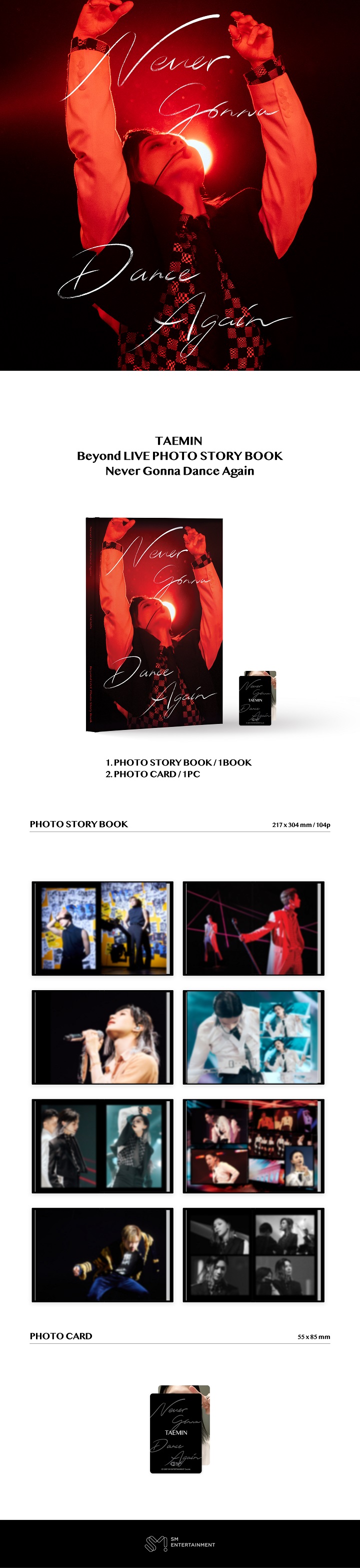 [PRE-ORDER] TAEMIN - Beyond LIVE PHOTO STORY BOOK "Never Gonna Dance Again"