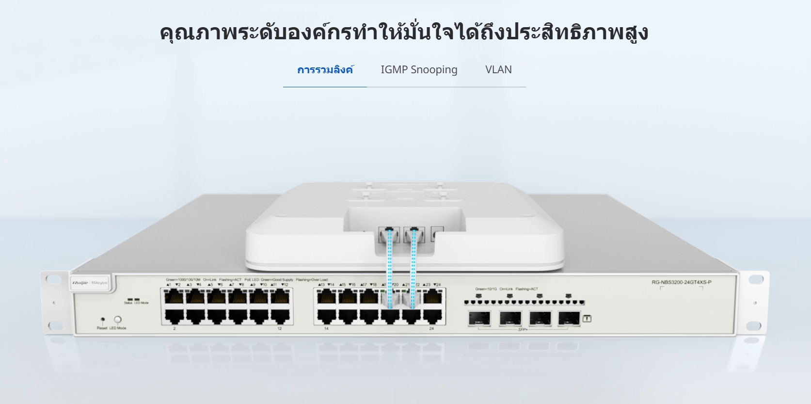 RUIJIE RG-NBS5100-24GT4SFP 24Port Cloud Manage Switch, Layer 3, 4 SFP Uplink Port BY BILLIONAIRE SECURETECH RG-NBS5100-24GT4SFP
