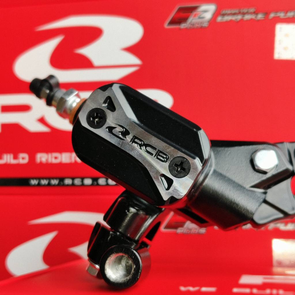 ปั้ม RCB E3+ ลูกสูบ 14mm. ซ้าย/ขวา ⭐อัพเกรด ก้านปรับระดับได้มาพร้อมฝาแต่ง ⭐ ราคา 1350.-