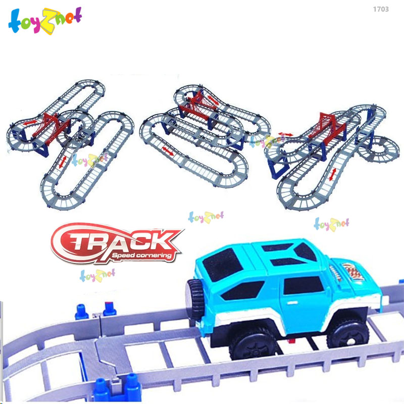 Toyznet B/O TRACK SPEED CORNERING (Blue) No.1703