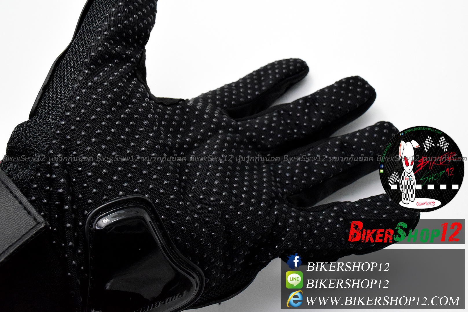 ถุงมือpro-biker สีดำ (ราคาพิเศษ)