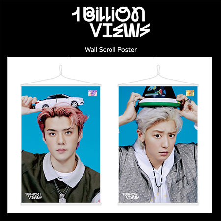 [PRE-ORDER] EXO-SC - Wall Scroll Poster "1 BILLION VIEWS" (A Ver.)