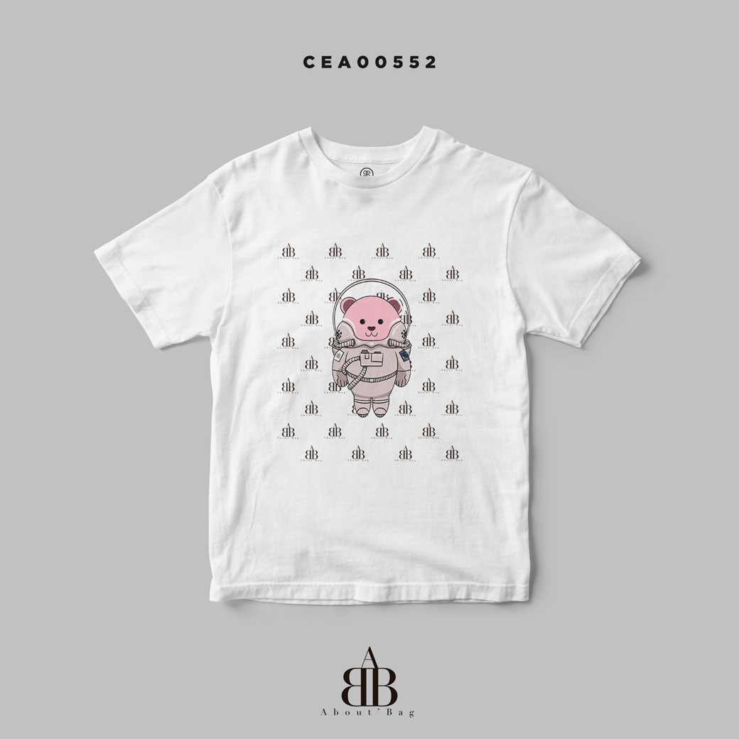 เสื้อยืด พิมพ์ลาย Astronaut'Bears สีขาว CEA00552 #AboutBag #SHOPTER