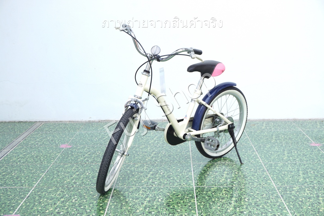 จักรยานเด็กญี่ปุ่น - ล้อ 18 นิ้ว - ไม่มีเกียร์ - สีครีม [จักรยานมือสอง]
